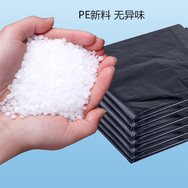 Flat-mouthed light-proof garbage bag