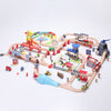 Luxury scene Metropolis train track toy suit compatible with wooden Thomas small train toy