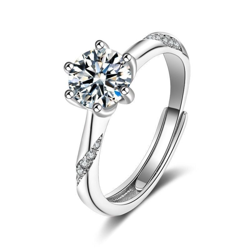 Adjustable diamond ring