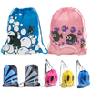 Waterproof double-shoulder drawstring bag