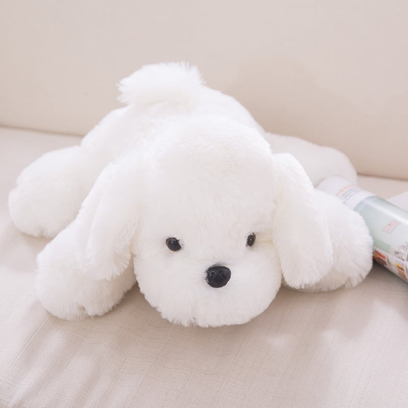 White small lapdog plush toy