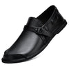 Men's lazy casual leather shoes for spring and autumn