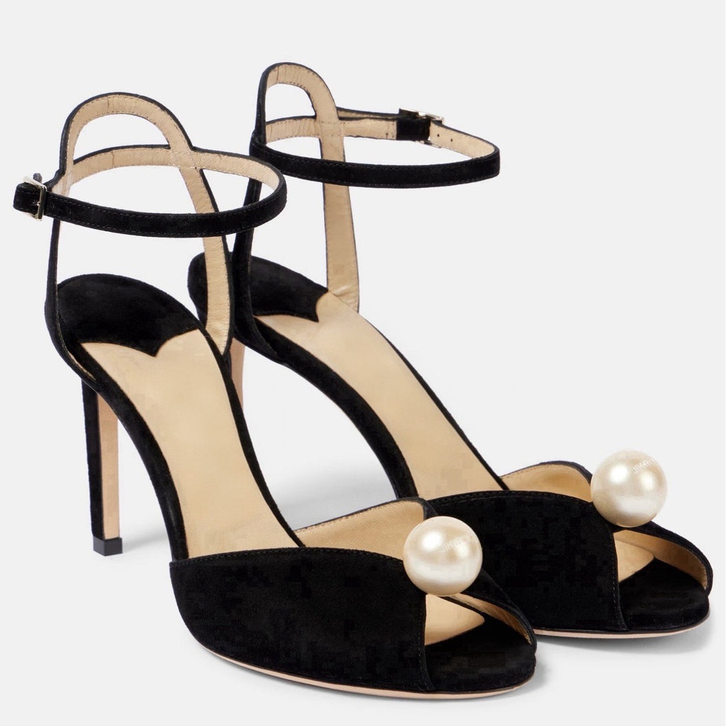 Simple style high-heeled fish-mouth shoes
