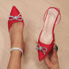 One-lettered Buckle Strap Thin-heeled Sandals