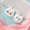 Rabbit plush doll toy bag pendant student schoolbag bag decorative hanging chain cute super cute keychain gift