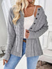 Women's Single-breasted Casual Long-sleeved Knitted Cardigan