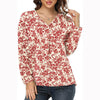 Women's Clothing Casual V-neck Temperament Top