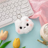 Rabbit plush doll toy bag pendant student schoolbag bag decorative hanging chain cute super cute keychain gift