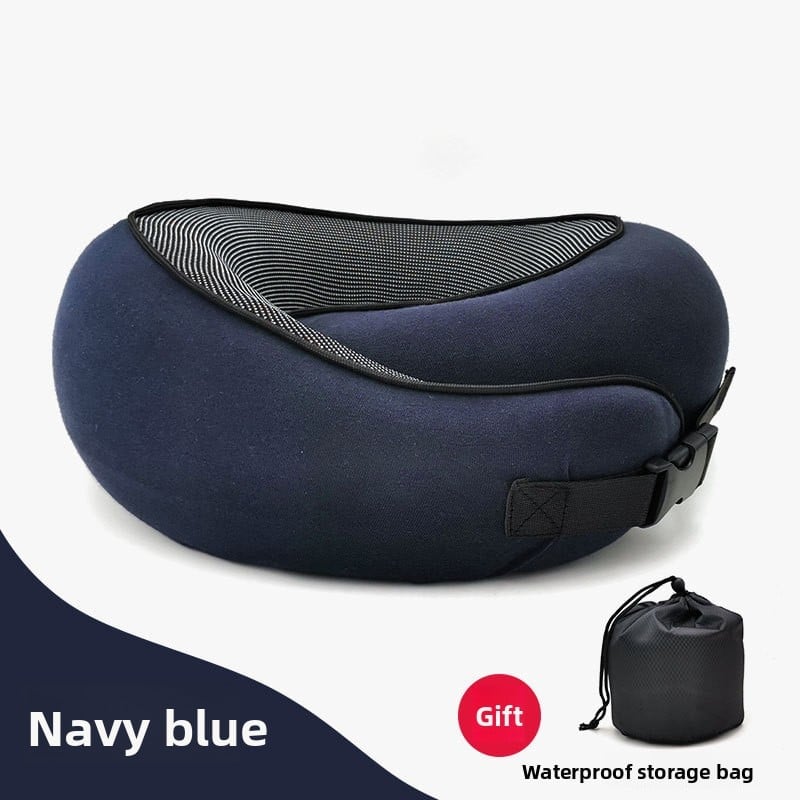 A U-shaped neck guard pillow that can be stored
