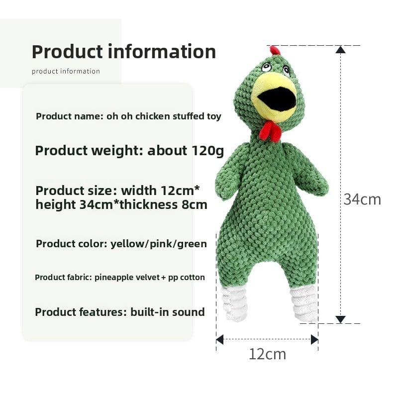 Plush Bite-Resistant Sound Pet Toys for Dogs and Cats