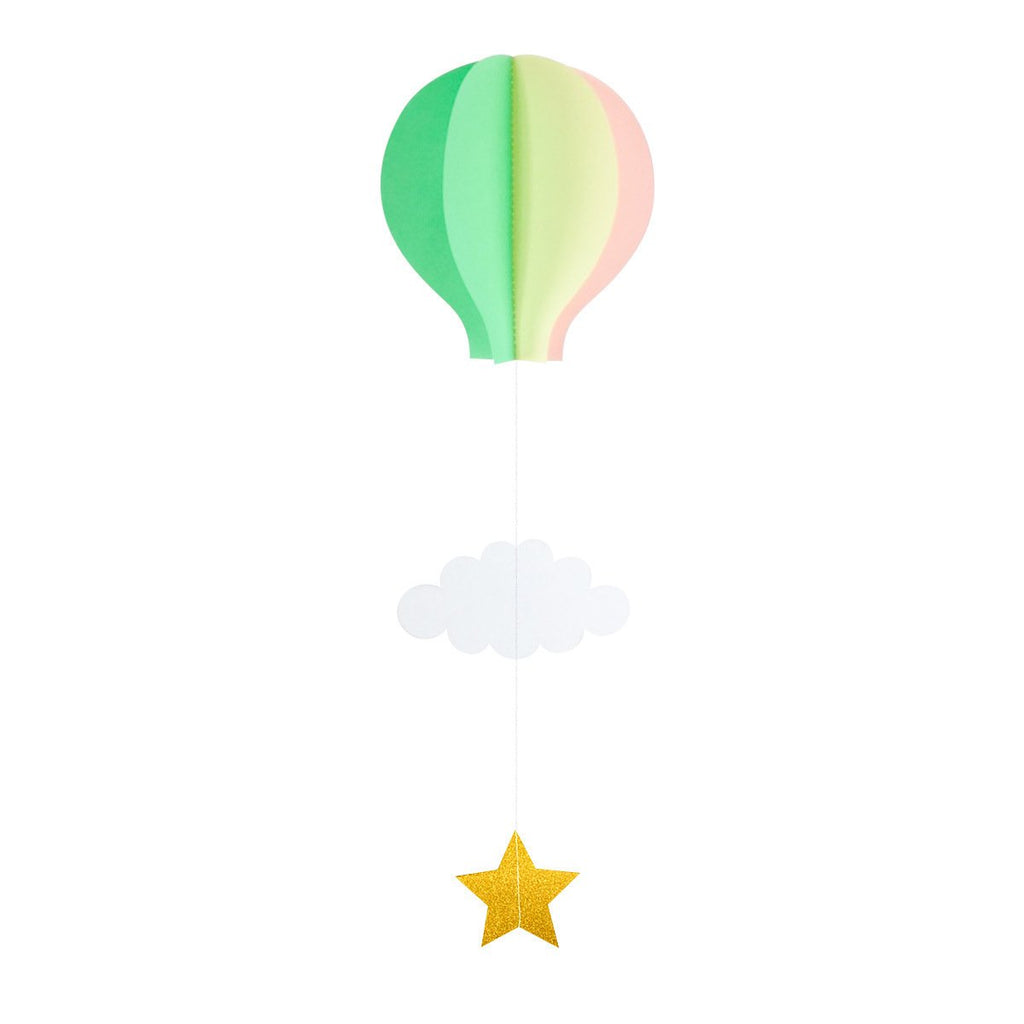Wedding holiday birthday party decoration supplies three-dimensional hanging ornaments love hot air balloon cloud window pendant