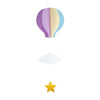 Wedding holiday birthday party decoration supplies three-dimensional hanging ornaments love hot air balloon cloud window pendant
