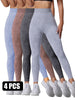 4PACK Sand-washed Seamless Yoga Pants