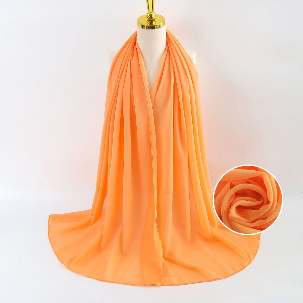Elegant Pearl Chiffon Scarf for Women