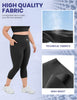 Yoga Pants - Seven Points High-waisted Oblique Pockets To Tighten The Abdomen Solid Color Zhangqing
