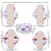 Washable Reusable Cotton Cloth Sanitary Napkins 5-Piece Set