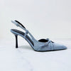 Jeans fabric high-heeled sandals