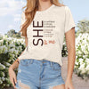Women's Letter Slogan Print Short Sleeve T-Shirt - Casual Round Neck Summer Top