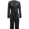 Ladies' Fashionable Slim Fit Sexy V-neck Long Sleeved Slimming Jumpsuit