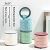 4-Layer Jewelry Box with Makeup Mirror & 360-Degree Rotation