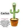 Dancing cactus sand sculpture, twisting electric plush toy, learning to speak, sing and glow