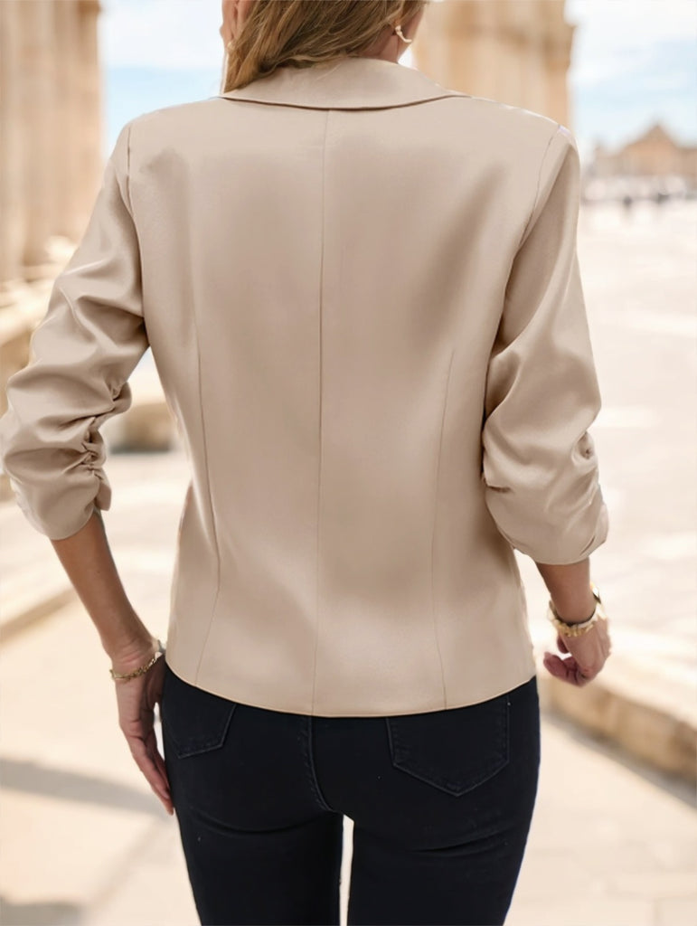 Women's  Casual Blazer 3-4 Sleeve, Polyester, Machine Washable