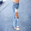 Women's High-Waist Jeans, Straight-Leg Ankle-Length Jeans In A Classic Style, Cotton Denim For All Seasons Forbidden Platform - Temu