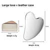 Stainless steel gua sha board large heart-shaped face scraping firming lifting massage board multifunction heart-shaped fascia knife