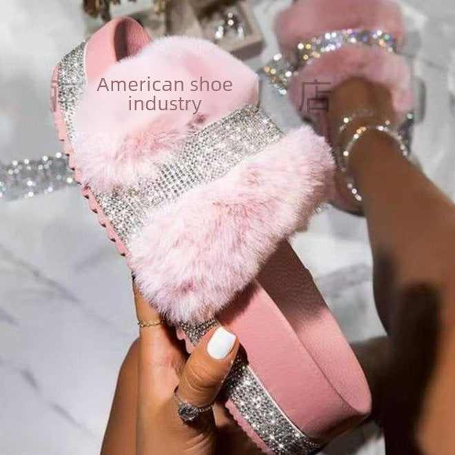 Thick-soled slippers