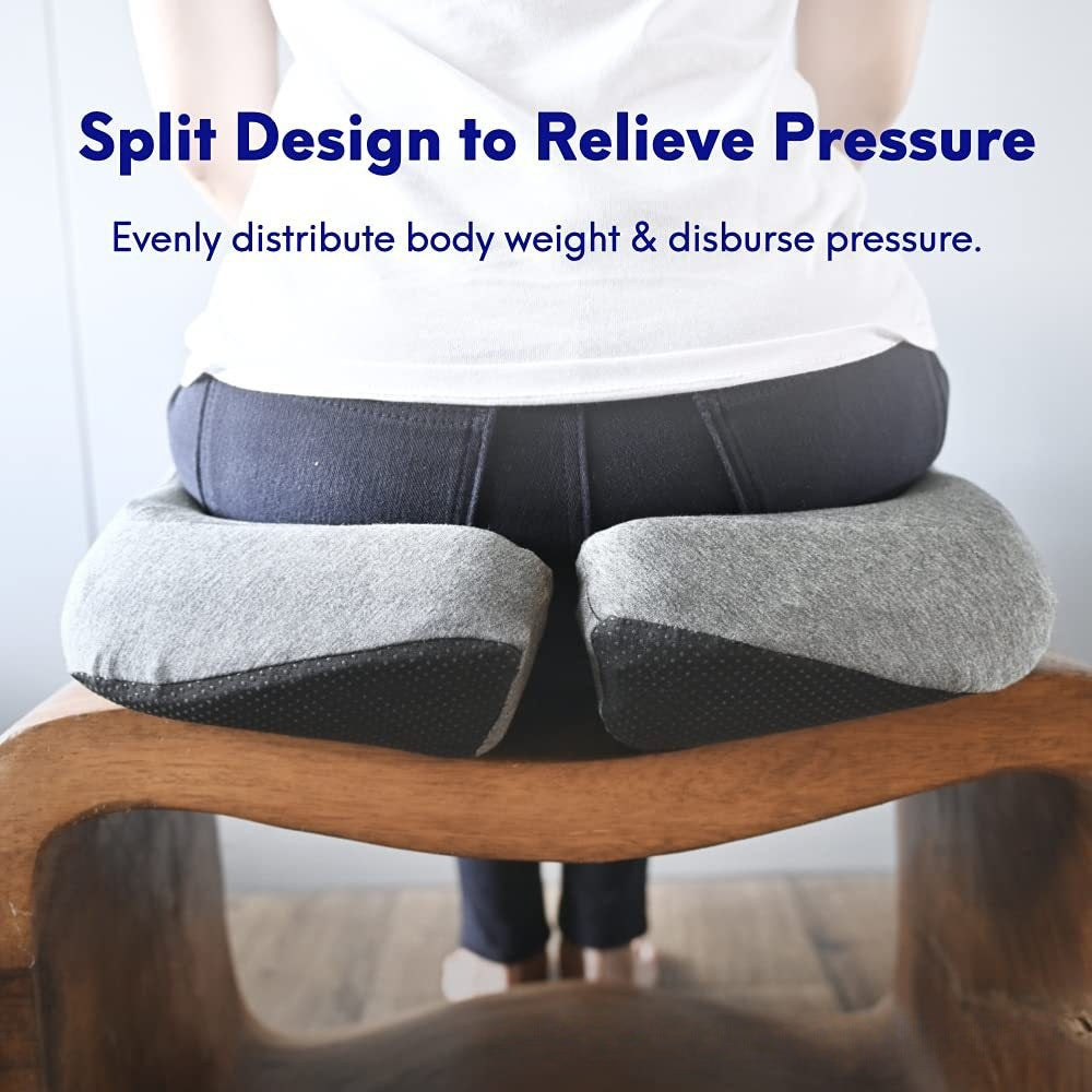 Office chair memory foam hip pad and waist pad