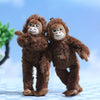 Cute plush monkey pendant
