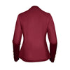 Plus Size Women's Solid Color Double Breasted Long Sleeve Top - Button Cuff Casual & Office Wear