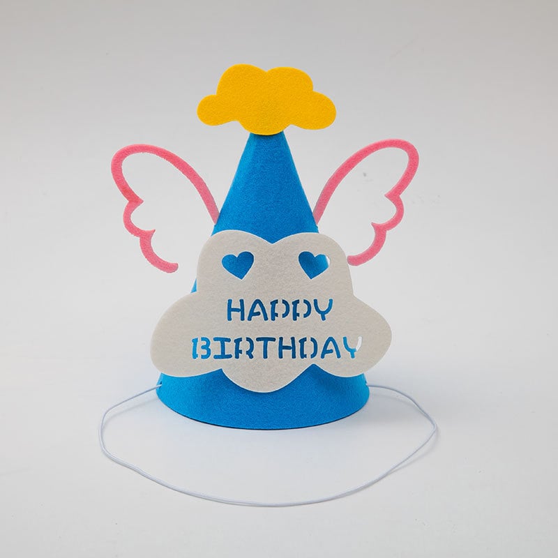 Felt hat children's birthday non-woven hat party yellow crown decorative hat diy crown props