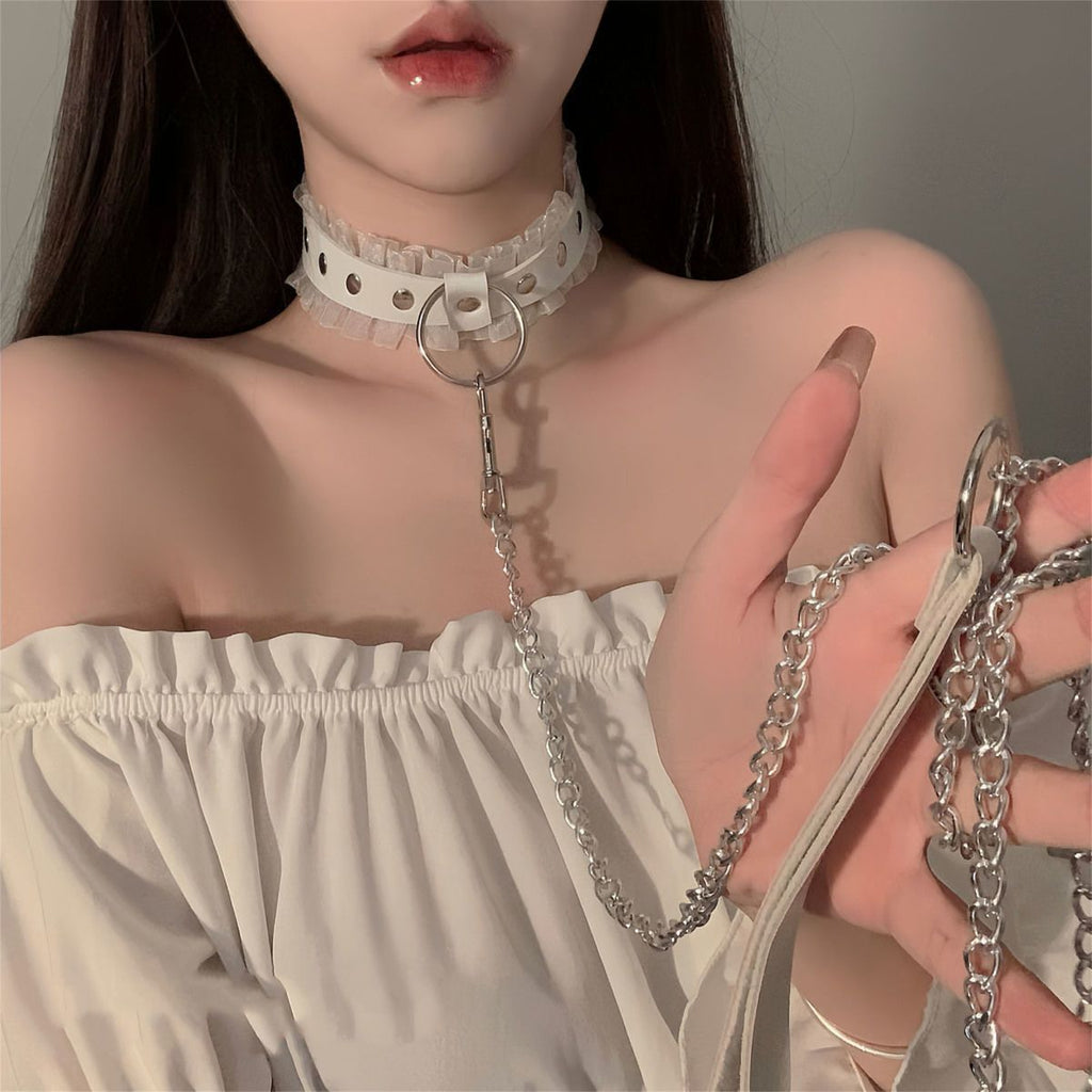 Lace collar pull rope