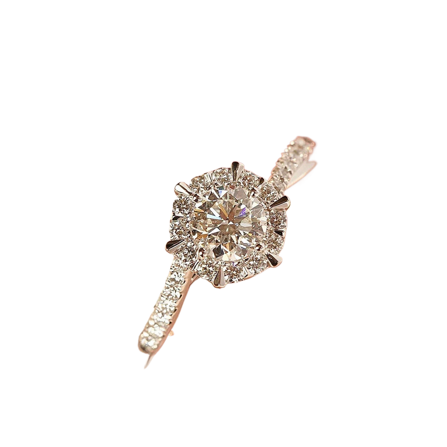 Adjustable diamond ring