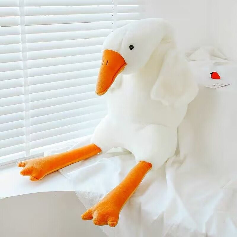 Cute Big White Goose Pillow Plush Toy Goose Doll Doll Doll Bed Sleeping Birthday Gift Girl