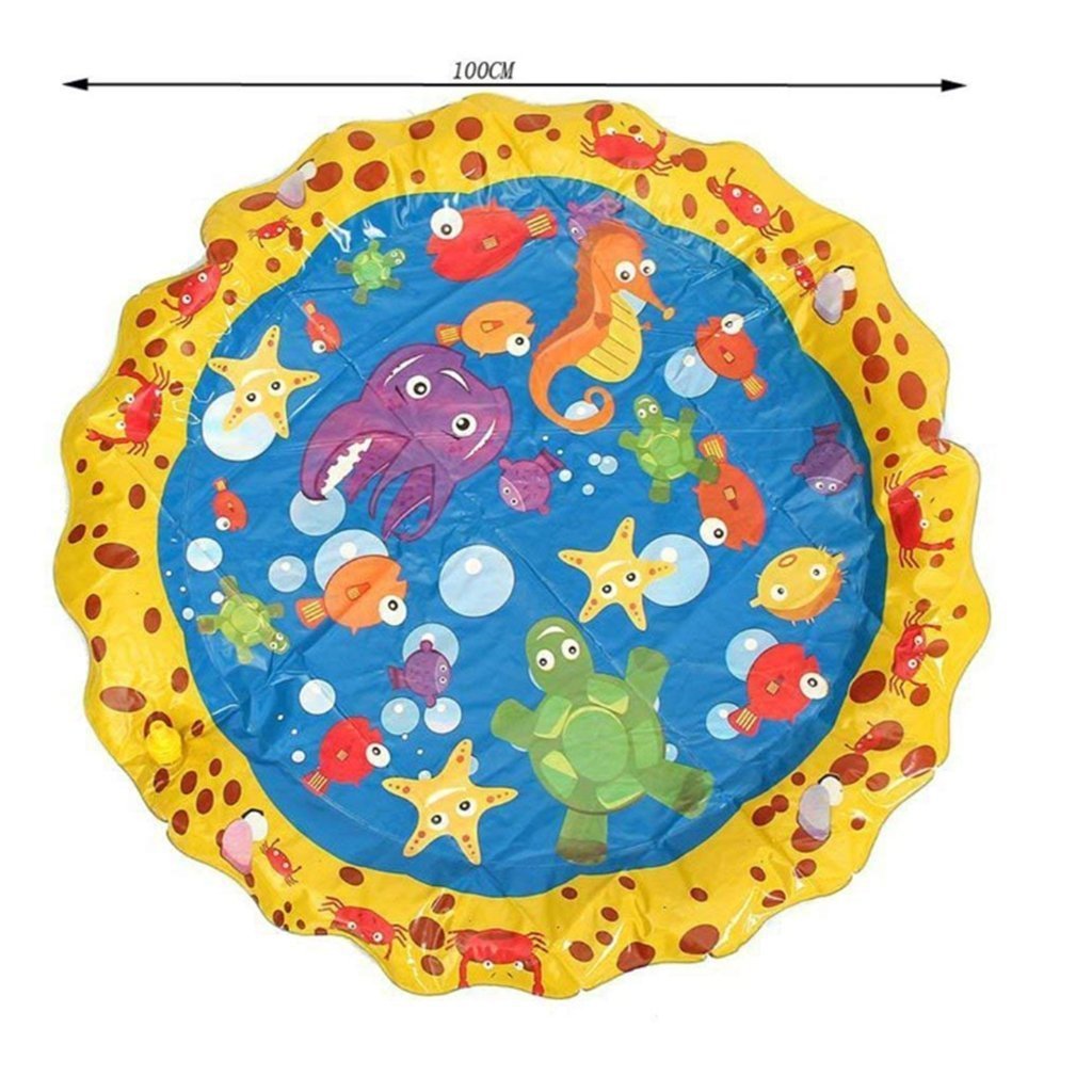PVC children's water spray mat outdoor water spray mat grass children's water spray mat letter water spray mat