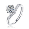 Adjustable diamond ring