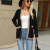 Idle Style Casual Knitted Long Sleeve Cardigan Coat