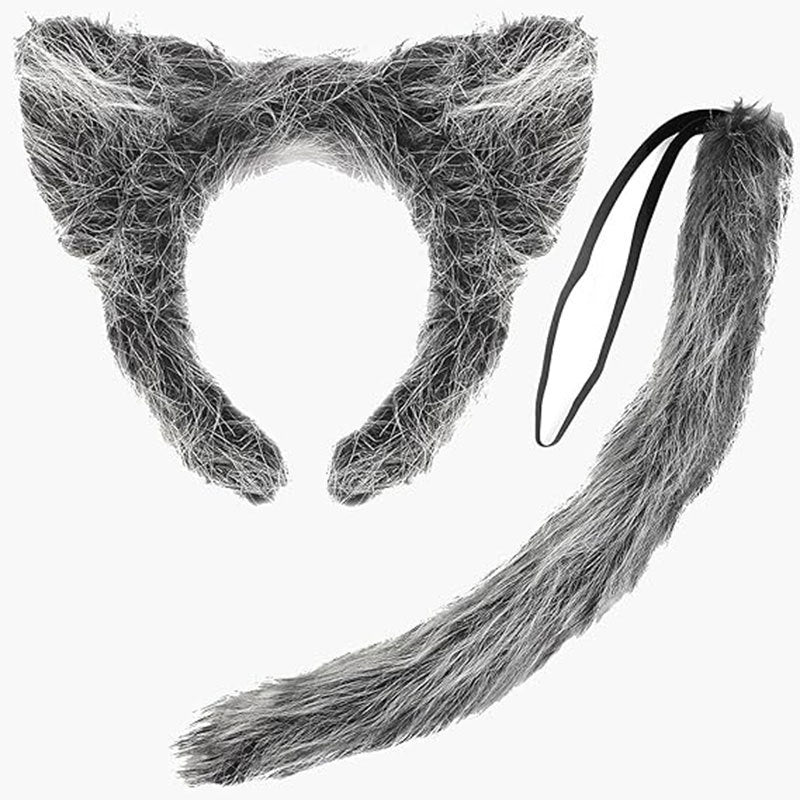 Wolf Ears Head Button Mask
