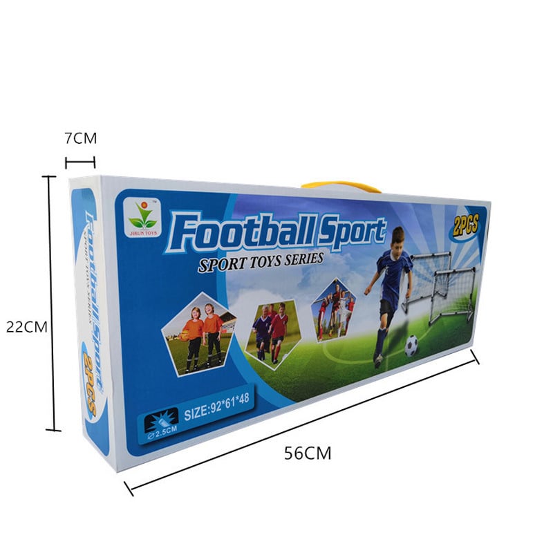 Kidsren's Plastic Football Goal Indoor and Outdoor Sports Toys Large Two-In-One Simple Portable Football Goal
