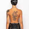 Transparent tassel body chain