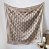 Fashion Gorgeous Printing Mesh Red Style Contrast Color Silky Scarf