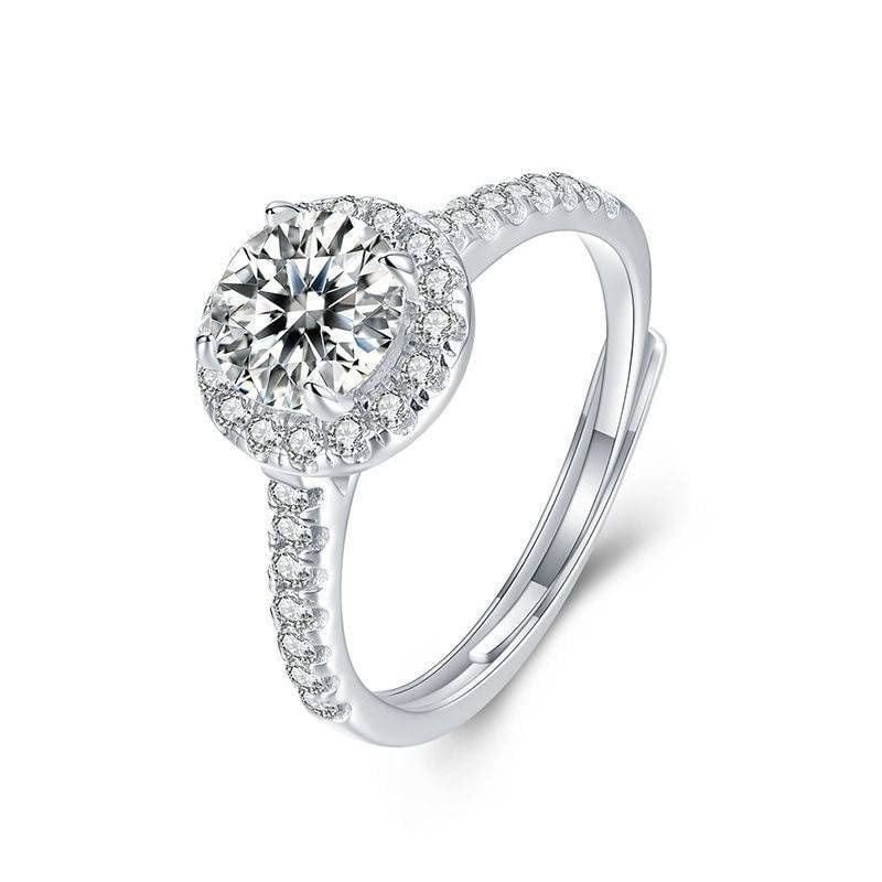 Adjustable diamond ring