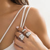 Joint ring with exaggerated opening set ring