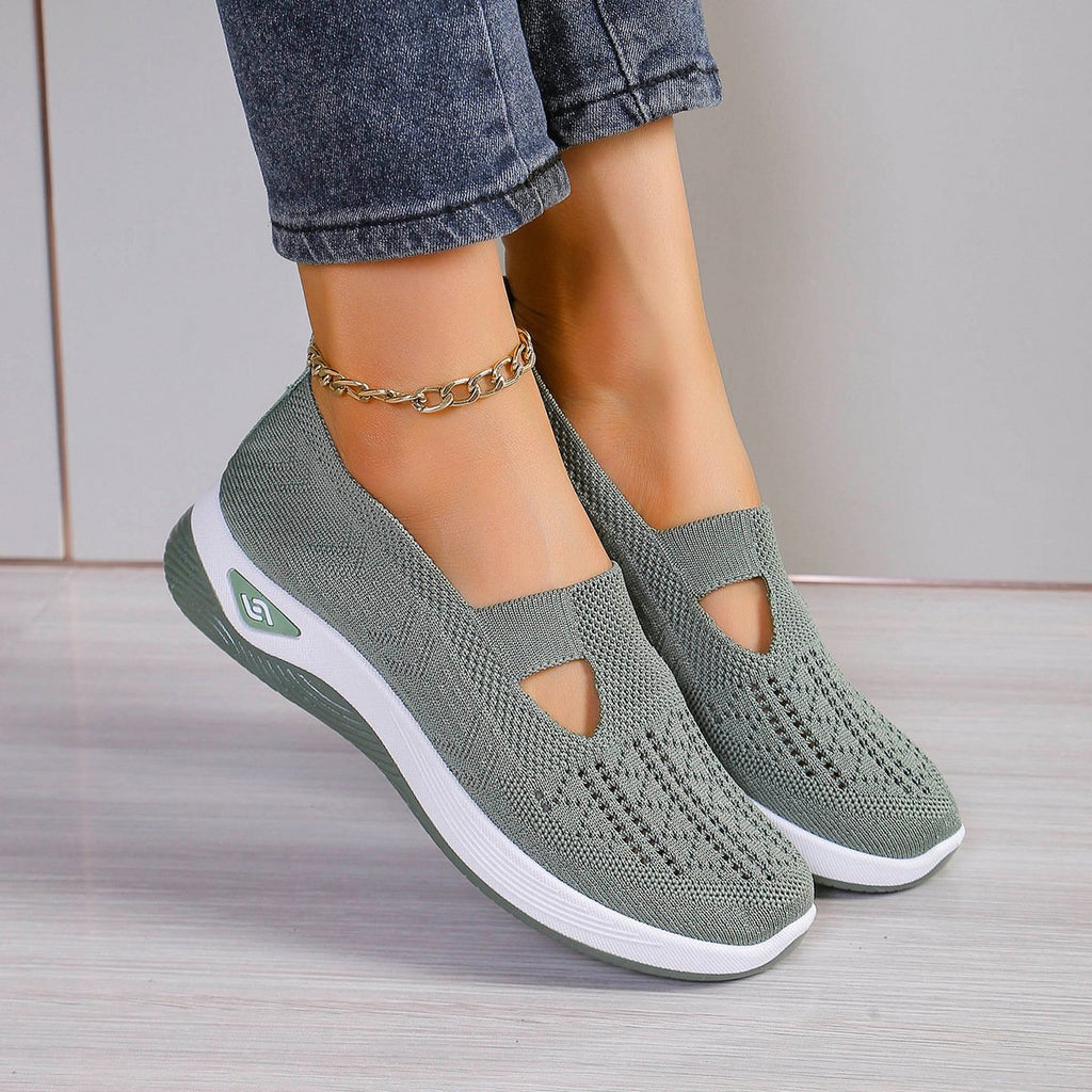 Large-size casual comfortable women's leather shoes