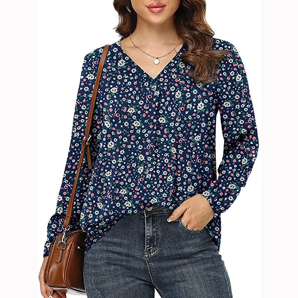 Women's Clothing Casual V-neck Temperament Top
