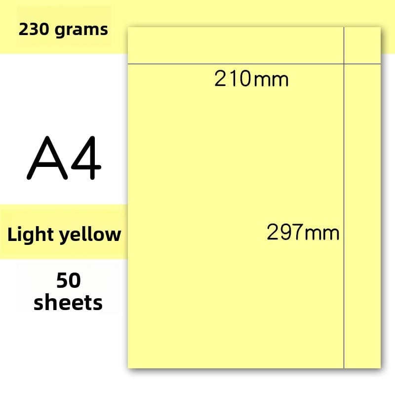 Handmade colored cardstock