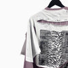 Artistic Print With Two Pieces Of Distressed Long Sleeves