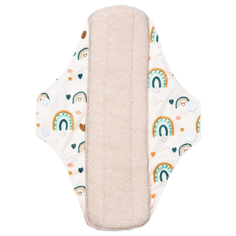 Washable Reusable Cotton Cloth Sanitary Napkins 5-Piece Set